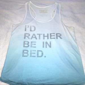 Blue ombré Tank Top